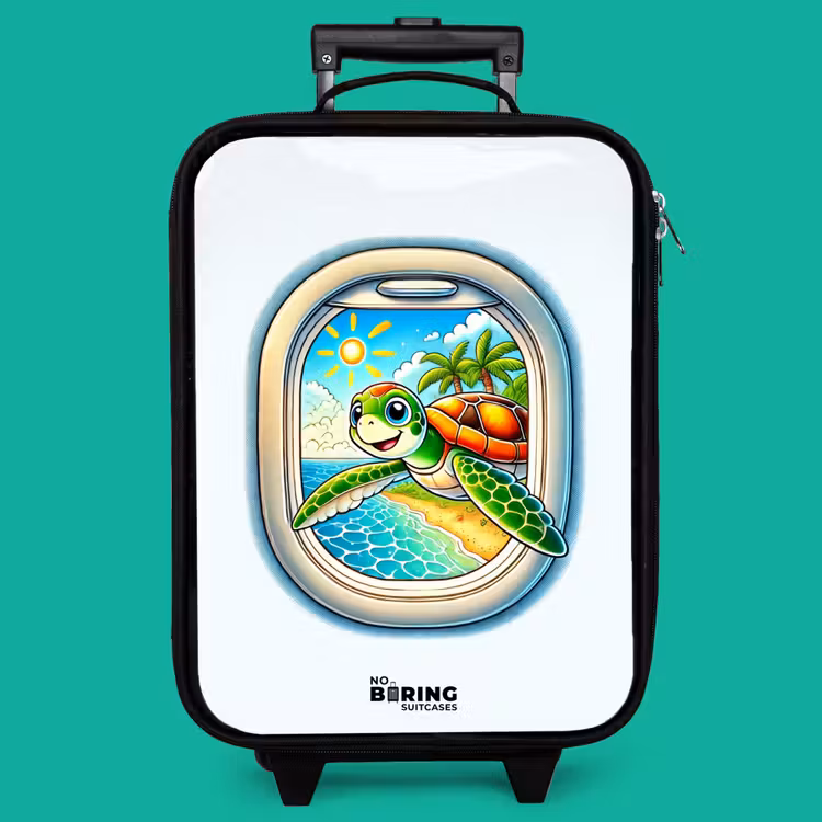 Children's suitcase - Turtle at a tropical beach — 4