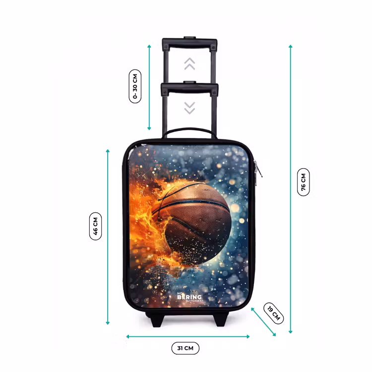 Children's suitcase - Vibrant basketball — 2