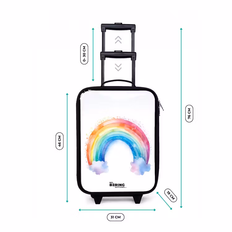 Children's suitcase - Watercolor rainbow — 2