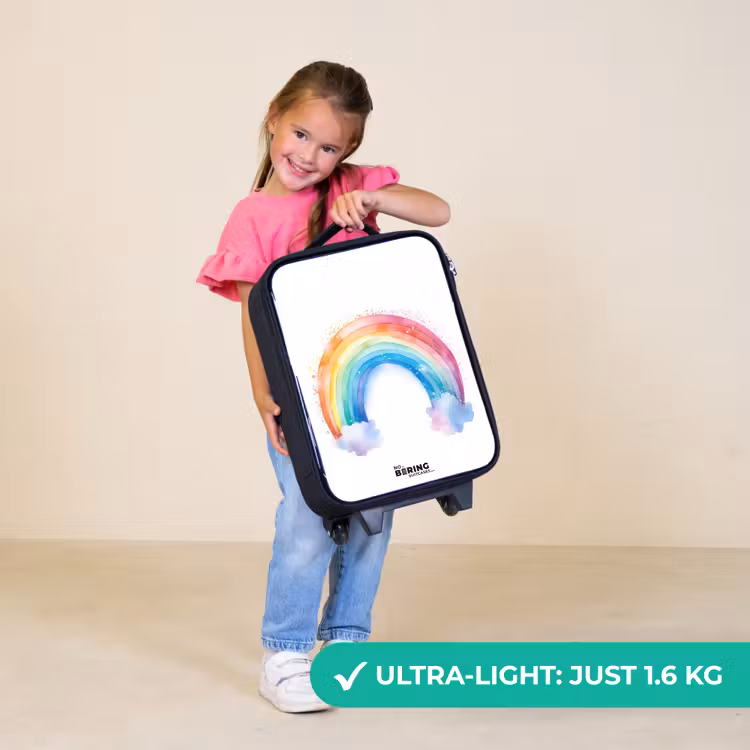 Children's suitcase - Watercolor rainbow — 3