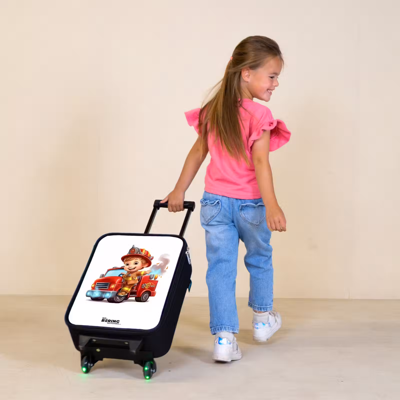 Children's suitcase - Fire department with fire engine — 1