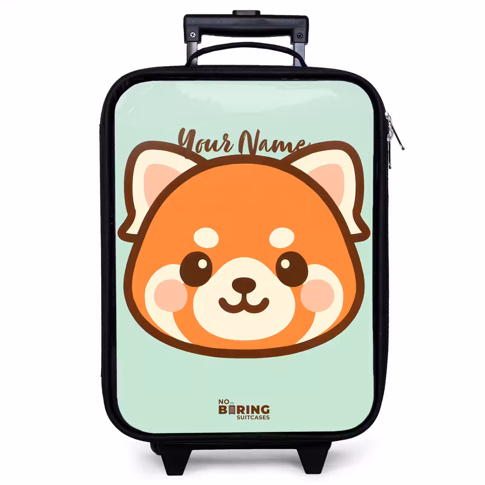 Children's suitcase - Kawai - Red panda - Green — 1