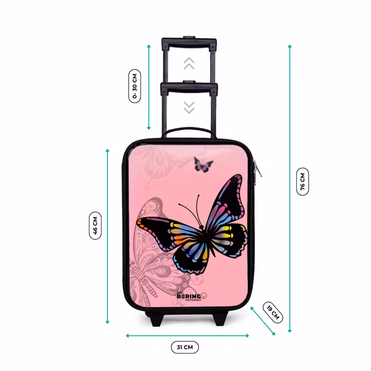Children's suitcase - Bubblegum butterfly — 3