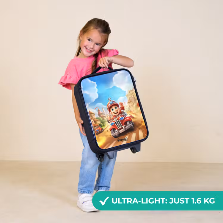 Children's suitcase - Fire truck through town — 3