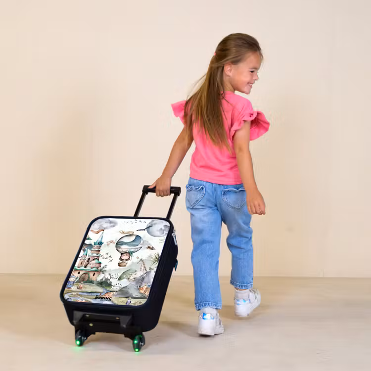 Children's suitcase - Castle and hot air balloon — 1