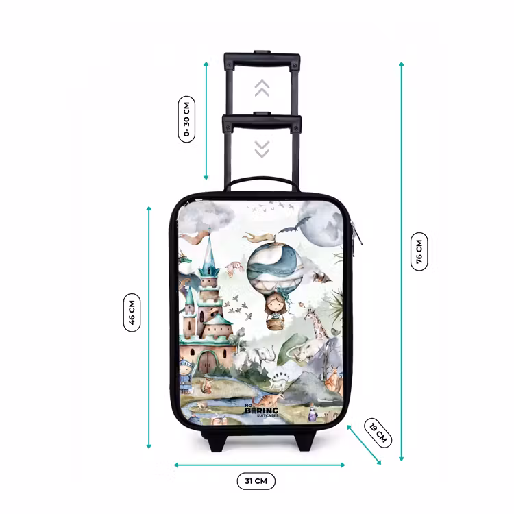 Children's suitcase - Castle and hot air balloon — 2