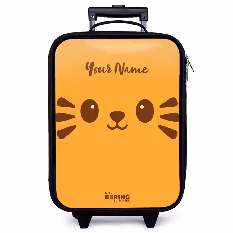 Children's suitcase - Kawai - Tiger - Orange — 1