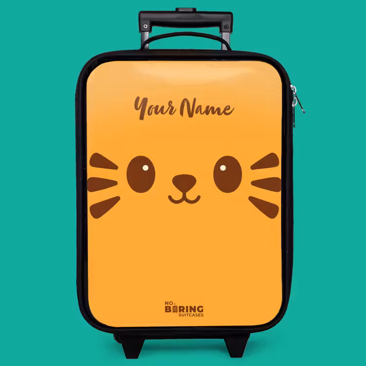 Children's suitcase - Kawai - Tiger - Orange — 4
