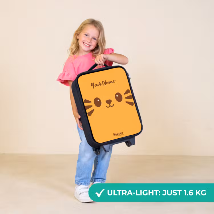 Children's suitcase - Kawai - Tiger - Orange — 5