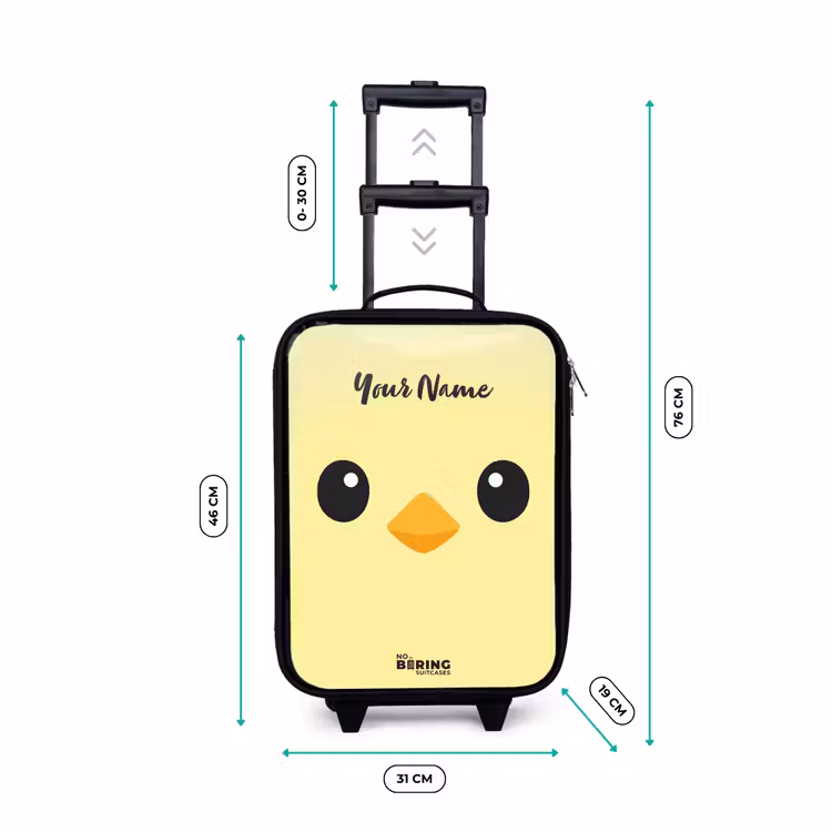Children's suitcase - Kawai - Chick - Yellow — 3