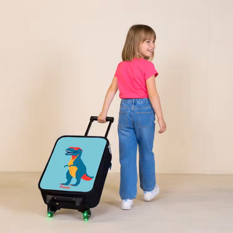 Children's suitcase - Cool T. rex with sunglasses — 2