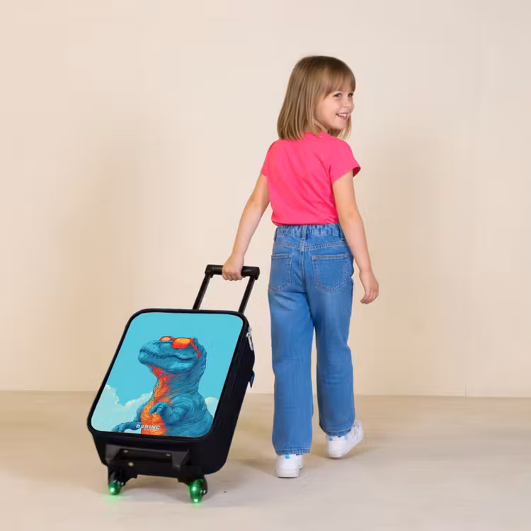 Children's suitcase - Dino with sunglasses — 2