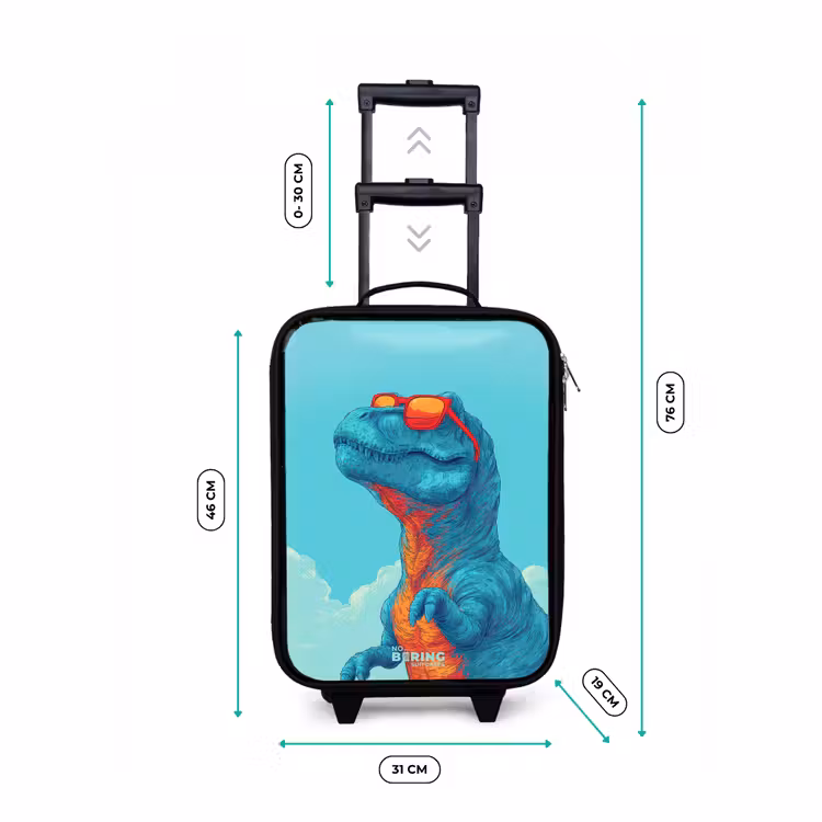 Children's suitcase - Dino with sunglasses — 3