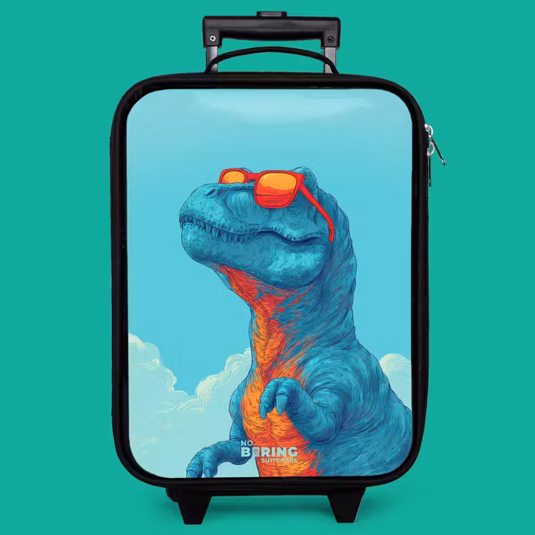 Children's suitcase - Dino with sunglasses — 4