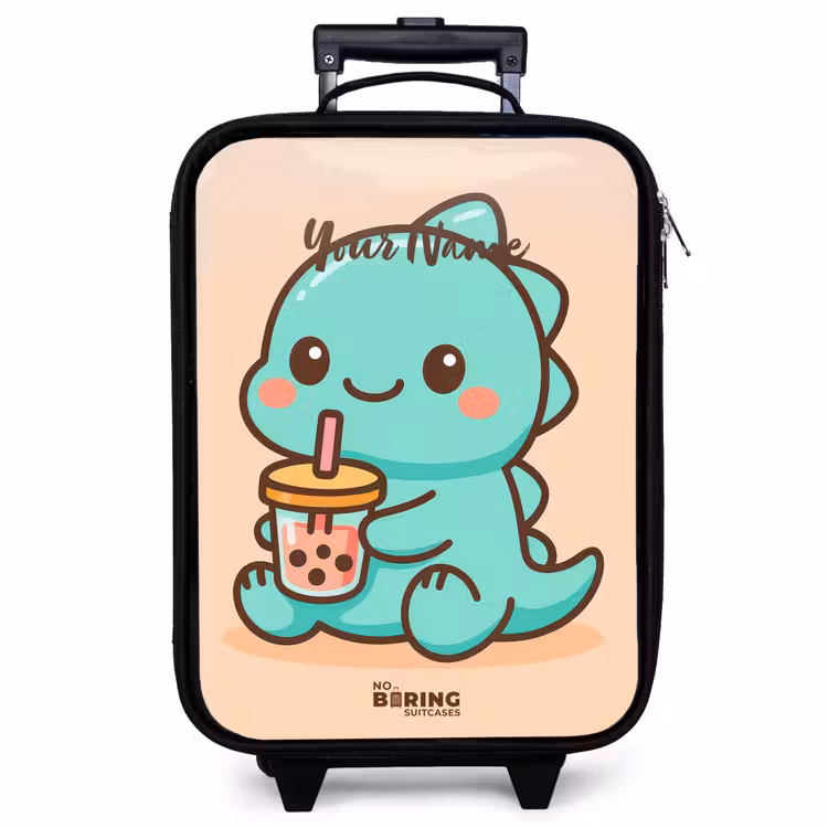 Children's suitcase - Kawai - Dino - Bubbletea — 1
