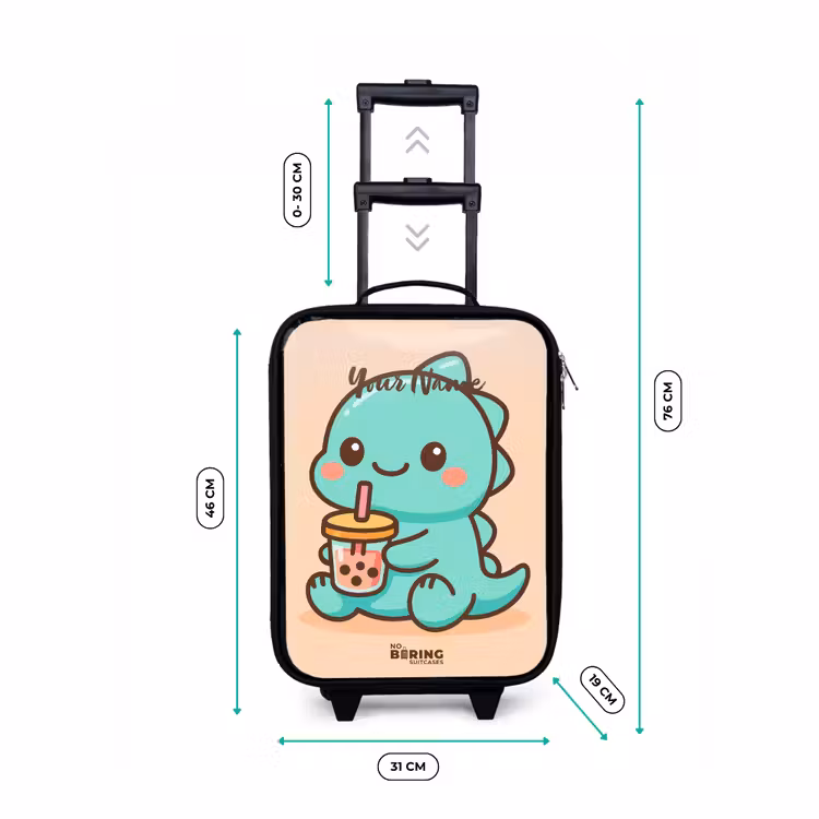 Children's suitcase - Kawai - Dino - Bubbletea — 3