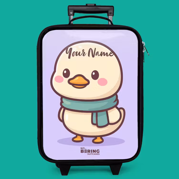 Children's suitcase - Kawai - Duck - Scarf — 4