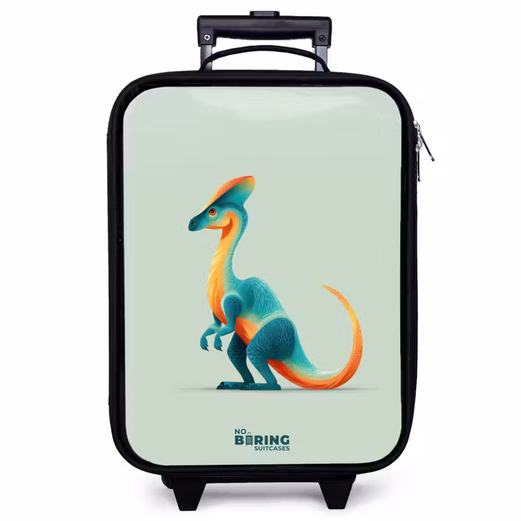 Children's suitcase - Elegant dino with comb — 1