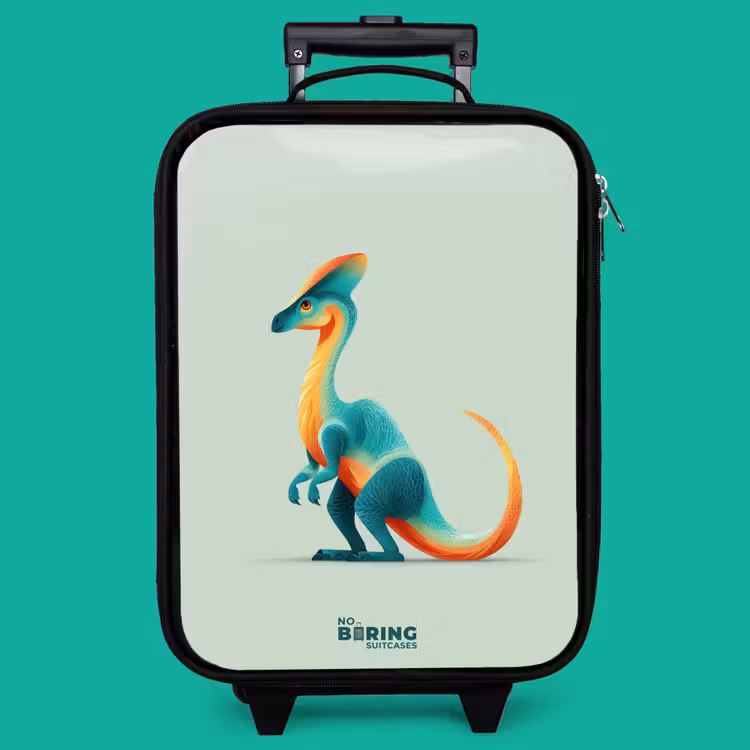 Children's suitcase - Elegant dino with comb — 4