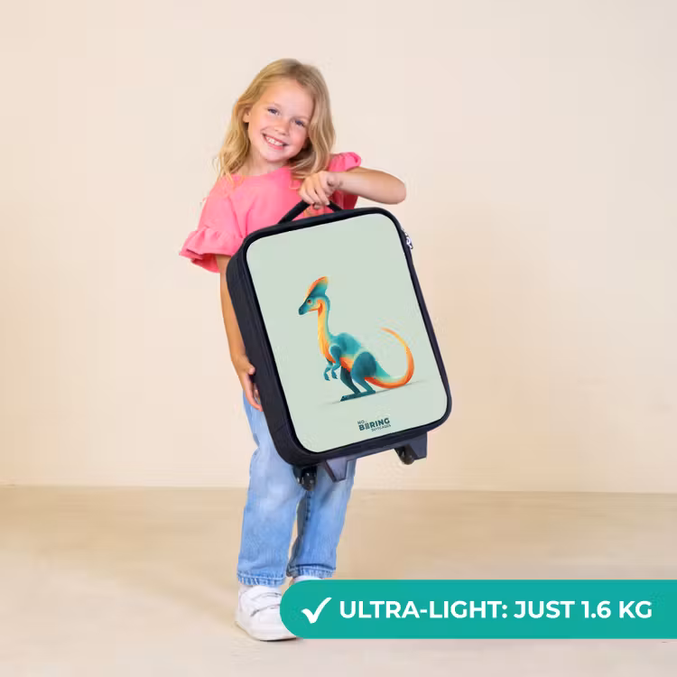 Children's suitcase - Elegant dino with comb — 5