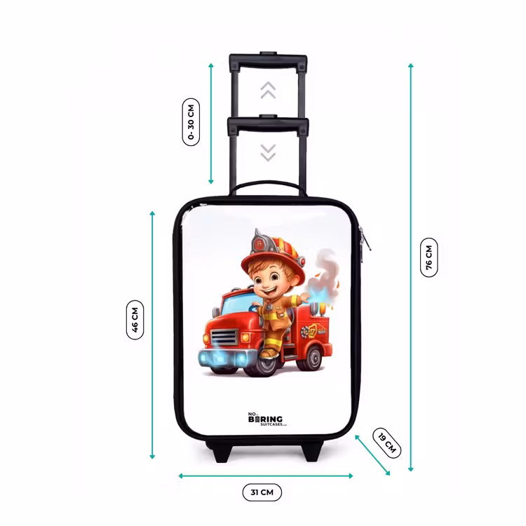 Children's suitcase - Fire department with fire engine — 2