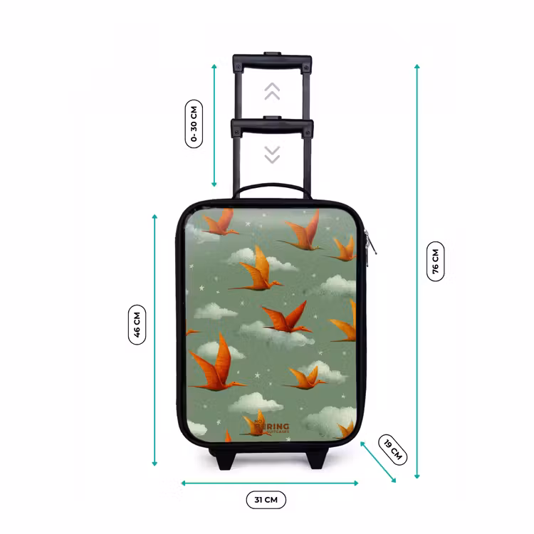 Children's suitcase - Flying pterosaurs among stars — 3