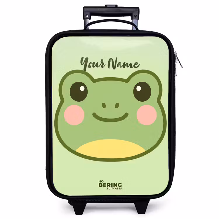 Children's suitcase - Kawai - Frog - Green — 1