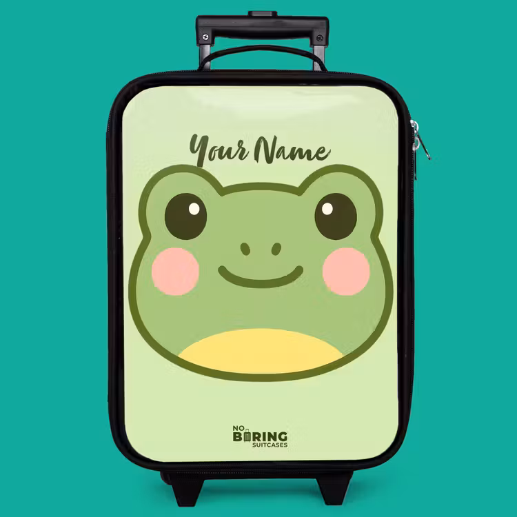 Children's suitcase - Kawai - Frog - Green — 4