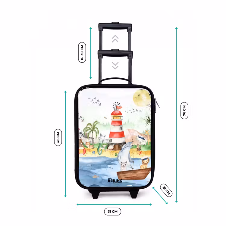 Children's suitcase - Lighthouse with all the animals — 2