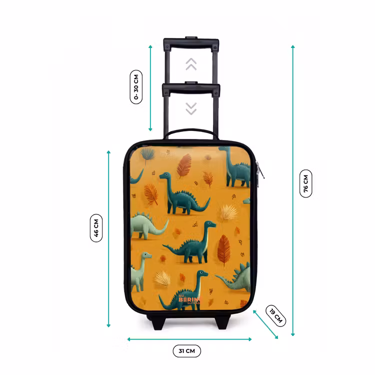 Children's suitcase - Long necks in autumn landscape — 3