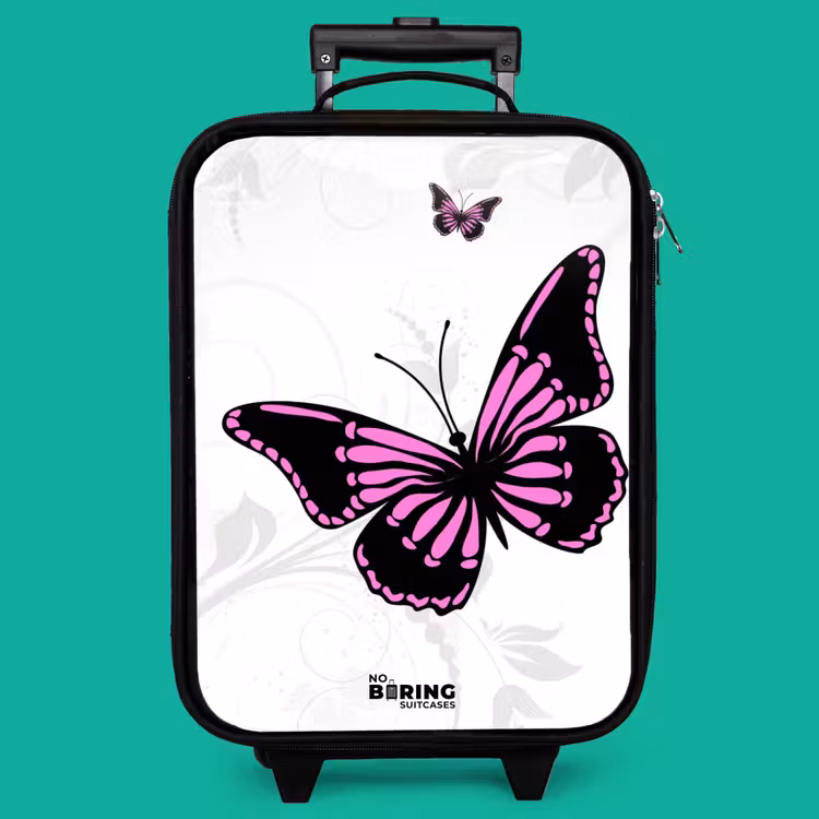 Children's suitcase - Magenta monarch — 4