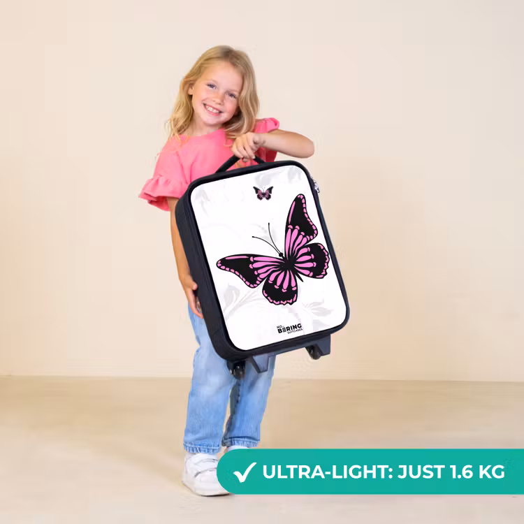 Children's suitcase - Magenta monarch — 5