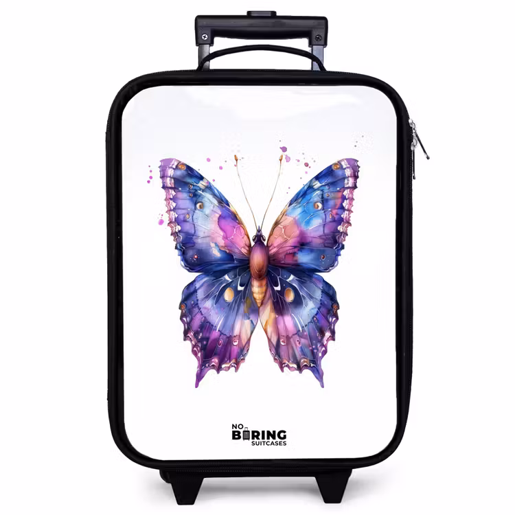Children's suitcase - Purple splendor butterfly — 1