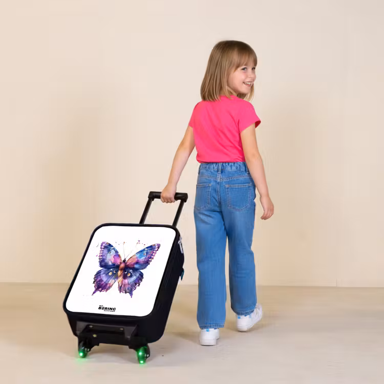 Children's suitcase - Purple splendor butterfly — 2