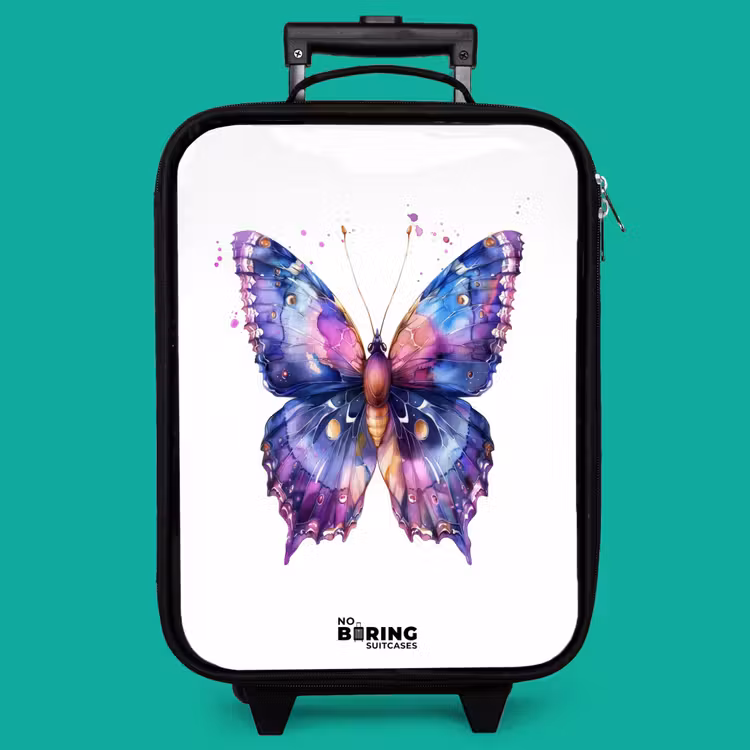 Children's suitcase - Purple splendor butterfly — 4