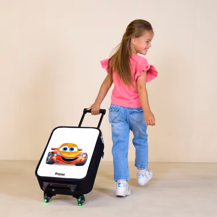 Children's suitcase - Race car with face — 1