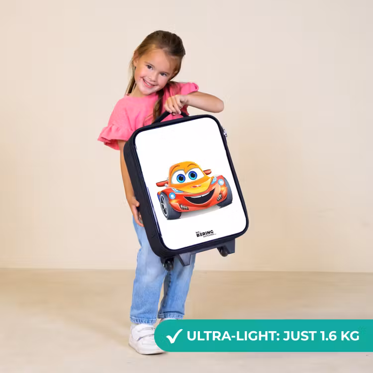 Children's suitcase - Race car with face — 3