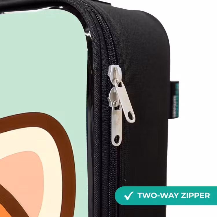 Children's suitcase - Kawai - Red panda - Green — 6