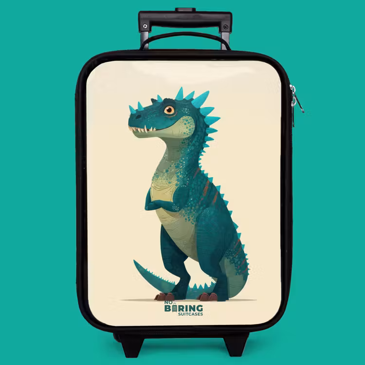 Children's suitcase - Spiky dino with friendly look — 4