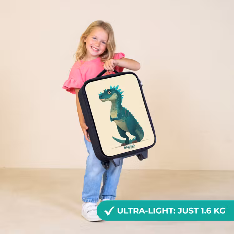 Children's suitcase - Spiky dino with friendly look — 5