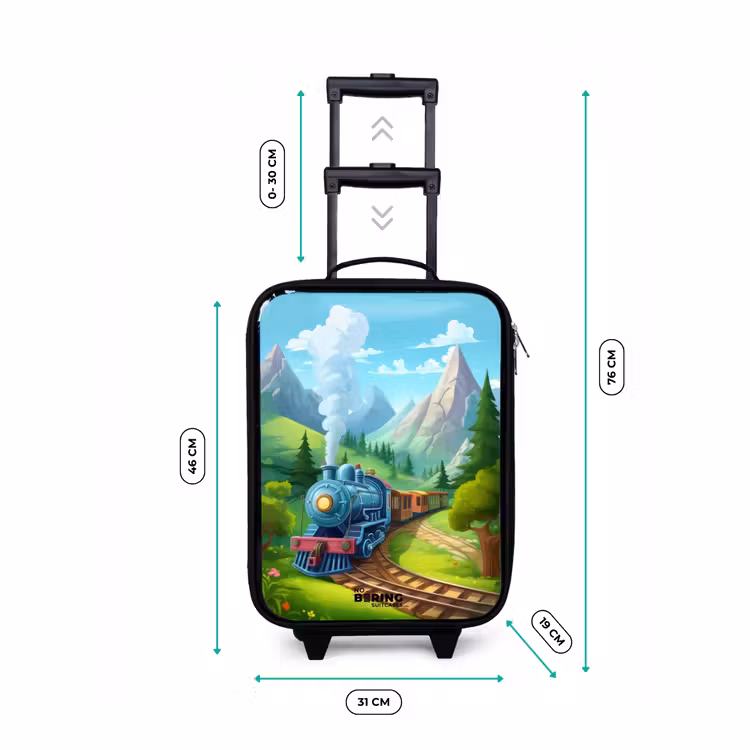 Children's suitcase - Steam train through mountain scenery — 2