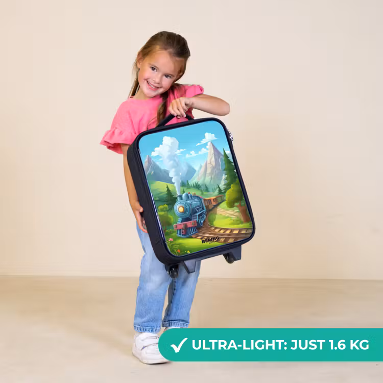 Children's suitcase - Steam train through mountain scenery — 3