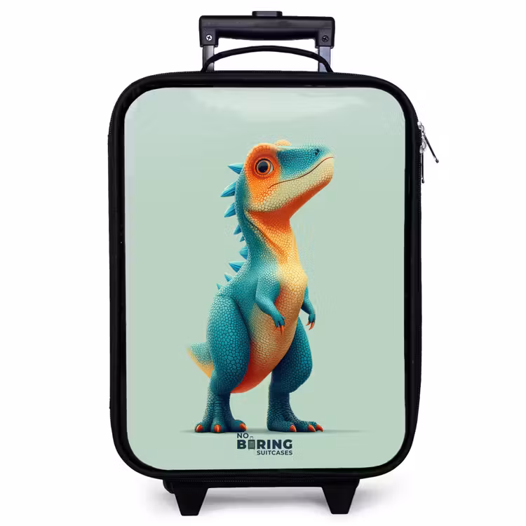 Children's suitcase - Tough dino with big eyes — 1