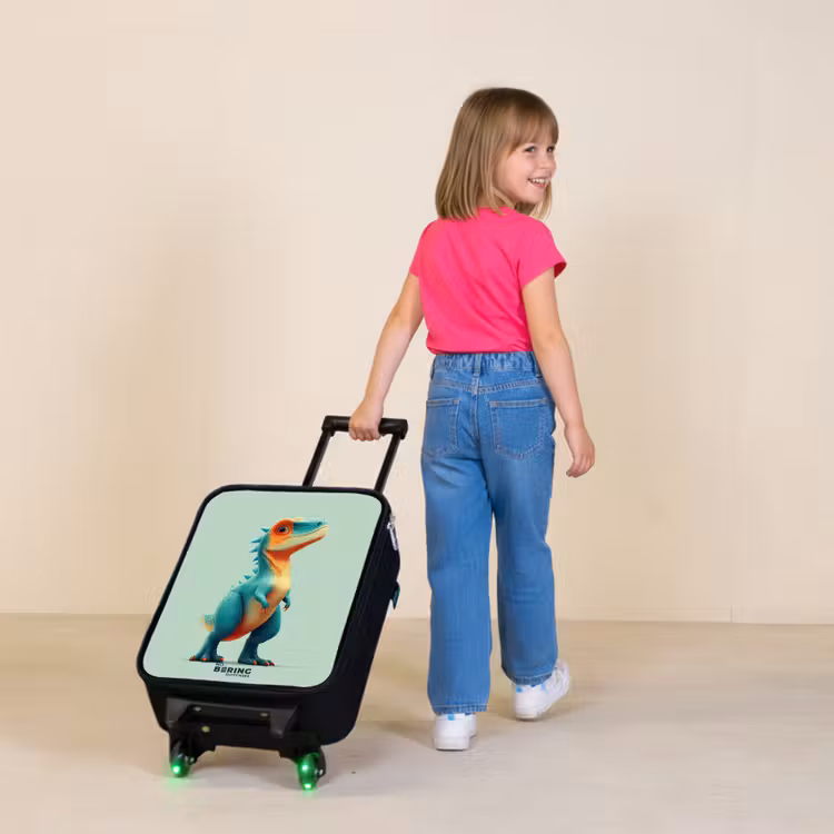 Children's suitcase - Tough dino with big eyes — 2