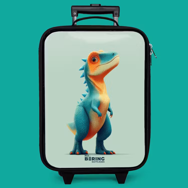 Children's suitcase - Tough dino with big eyes — 4