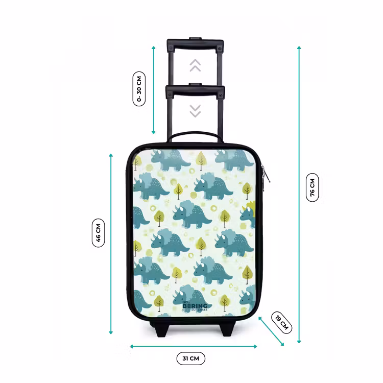 Children's suitcase - Triceratops among trees — 3