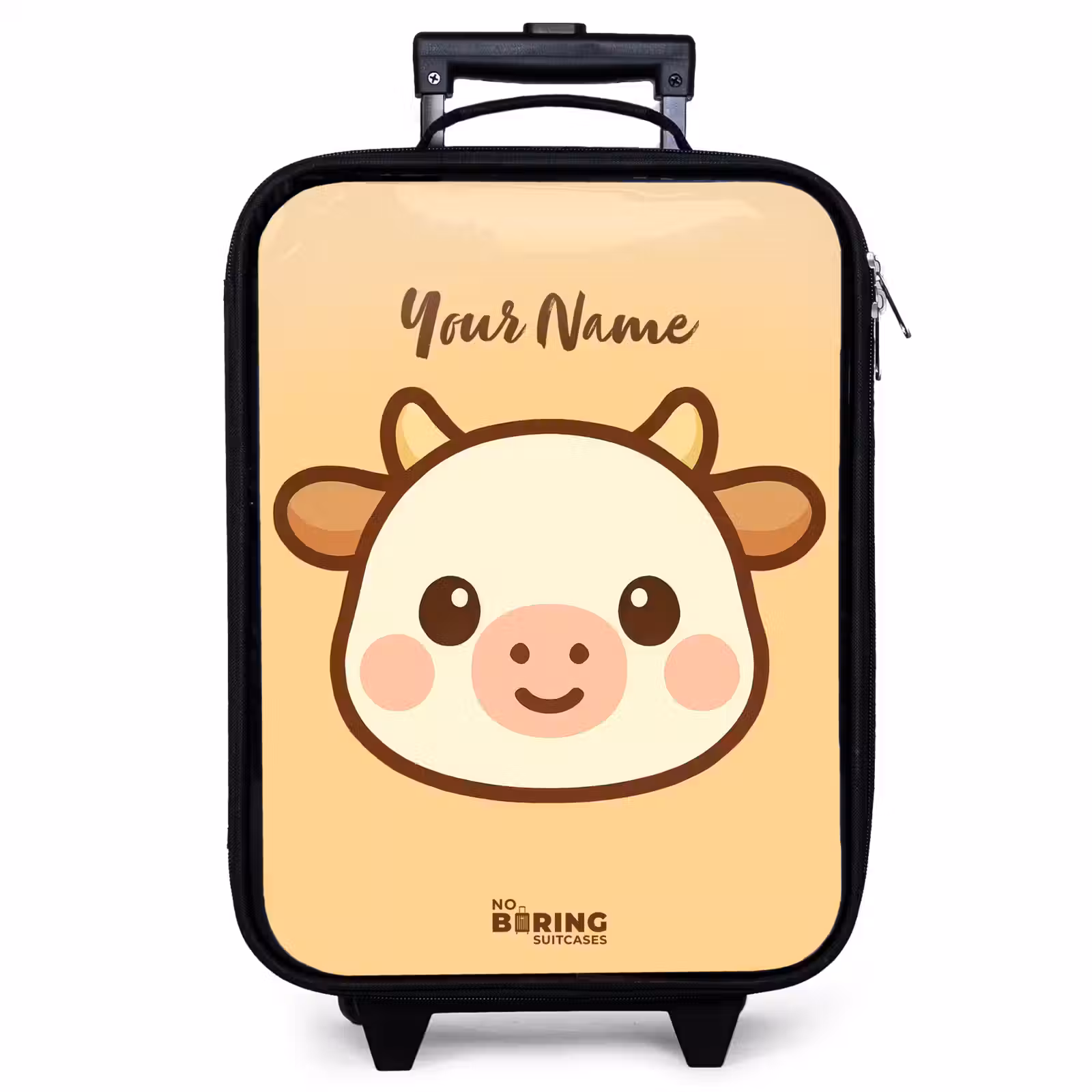 Children's suitcase - Kawai - Cow - Brown — 1