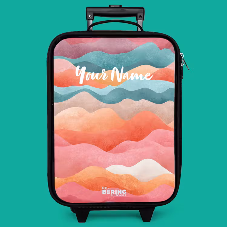 Children's suitcase - Abstract waves — 4
