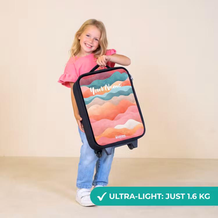 Children's suitcase - Abstract waves — 5