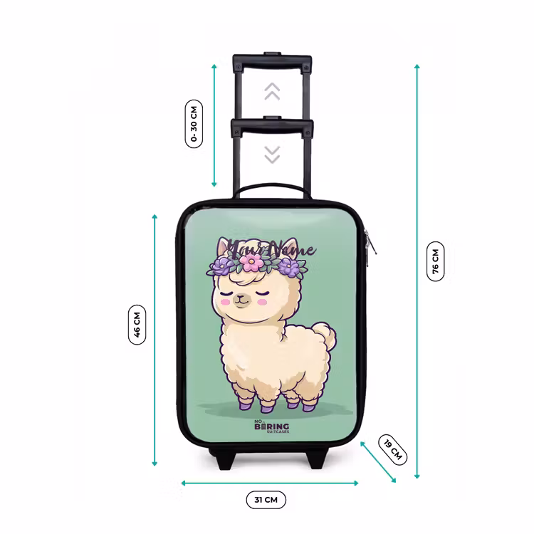 Children's suitcase - Kawai - Alpaca - Green — 3
